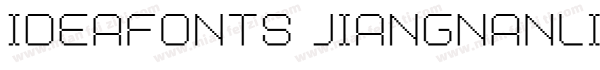 ideafonts jiangnanli字体转换